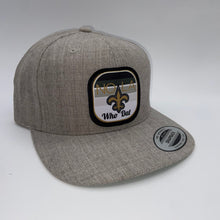 Load image into Gallery viewer, Saints Gradient Heather Gray Flat Bill Hat
