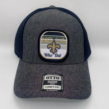 Load image into Gallery viewer, New Orleans Saints Gradient Trucker Hat Chambray Black
