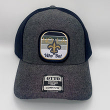 Load image into Gallery viewer, New Orleans Saints Gradient Trucker Hat Chambray Black