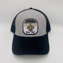 Load image into Gallery viewer, New Orleans Saints Trucker Hat Gray & Black