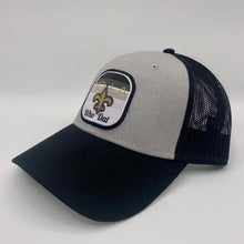 Load image into Gallery viewer, New Orleans Saints Trucker Hat Gray & Black