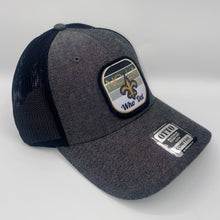 Load image into Gallery viewer, New Orleans Saints Gradient Trucker Hat Chambray Black