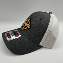 Load image into Gallery viewer, Saints Chambray Black/ White Trucker Hat
