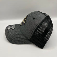 Load image into Gallery viewer, Saints Chambray Black Trucker Hat