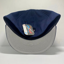 Load image into Gallery viewer, NOLA Fitted Flat Bill Navy/ White