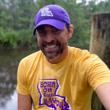 Load image into Gallery viewer, Born on the Bayou Unisex LSU Shirt