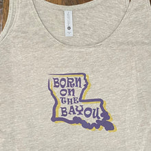 Load image into Gallery viewer, LSU Born on the Bayou Women’s Tank Top
