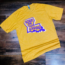 Load image into Gallery viewer, Born on the Bayou Unisex LSU Shirt