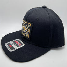Load image into Gallery viewer, Saints Black Flex Fit Flatbill Hat