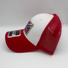Load image into Gallery viewer, Pelicans Red/White Low Profile Trucker Hat
