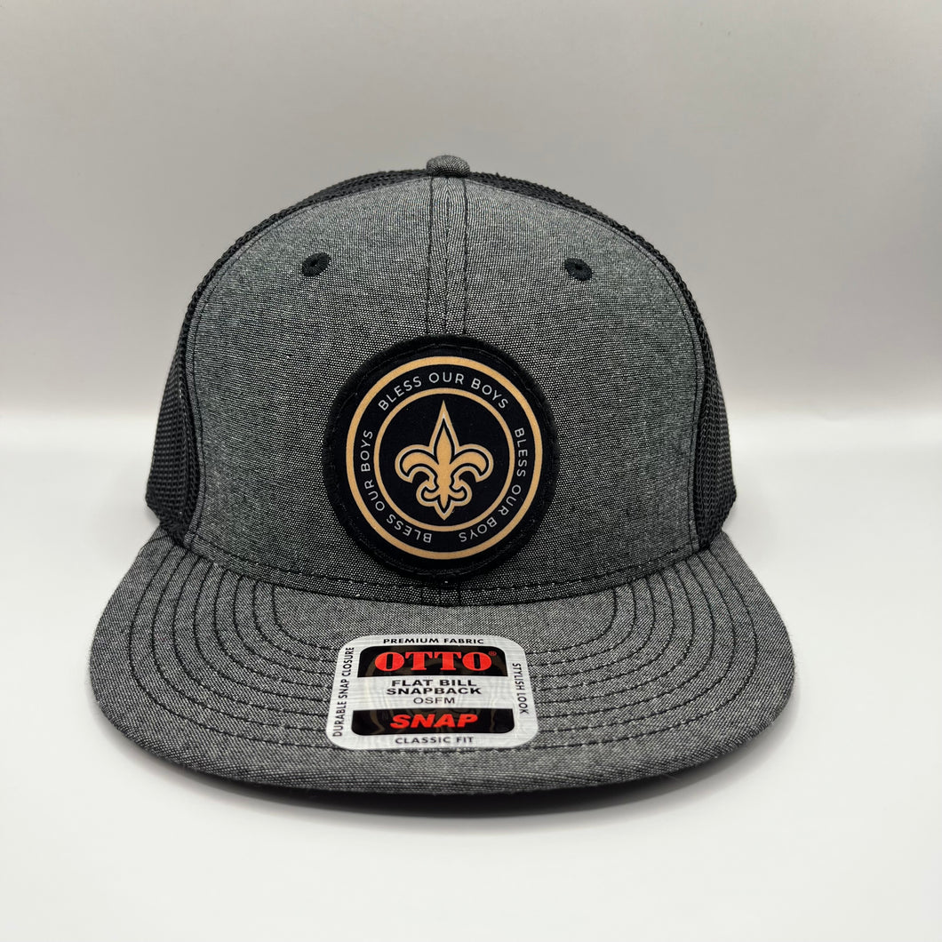 Bless Our Boys Saints Flatbill Trucker Hat