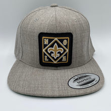 Load image into Gallery viewer, Saints SnapBack Flatbill Hat Heather Gray
