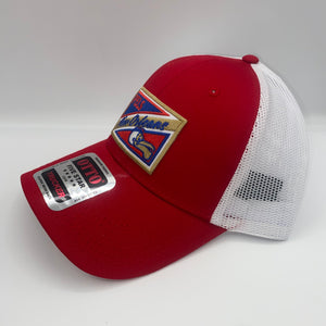 Pelicans White/ Red Low Profile Trucker