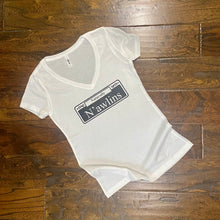 Load image into Gallery viewer, Naturally N’awlins Women’s White V-Neck
