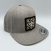 Load image into Gallery viewer, Saints SnapBack Flatbill Hat Heather Gray
