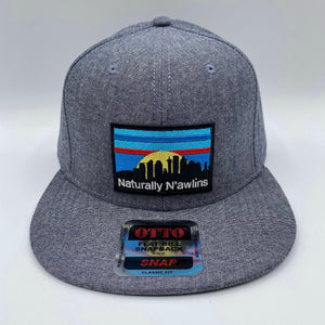 Naturally N’awlins Chambray Blue Flat Bill Hat