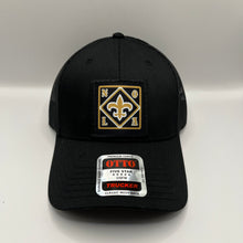 Load image into Gallery viewer, New Orleans Saints Black Trucker Hat
