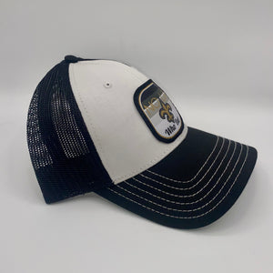 Saints Gradient Trucker Hat Black & White