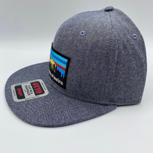 Naturally N’awlins Chambray Blue Flat Bill Hat
