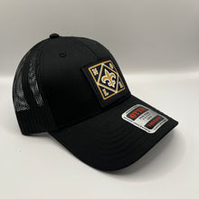 Load image into Gallery viewer, New Orleans Saints Black Trucker Hat
