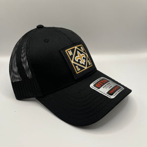 New Orleans Saints Black Trucker Hat