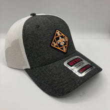 Load image into Gallery viewer, Saints Chambray Black/ White Trucker Hat
