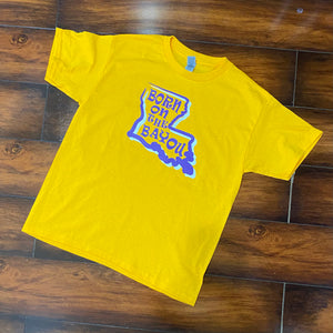 Kid’s LSU Born on the Bayou Shirt