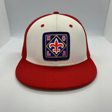 Load image into Gallery viewer, NOLA Pelicans Fitted Flatbill Hat Red White
