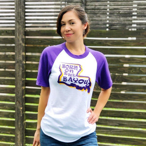 Unisex Born on the Bayou Raglan