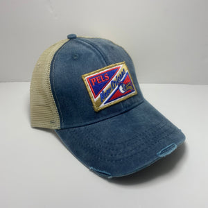 Pelicans Low Profile Distressed Trucker Hat