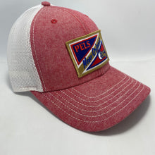 Load image into Gallery viewer, Pelicans Red Chambray Low Profile Trucker
