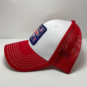Red and White NOLA Trucker
