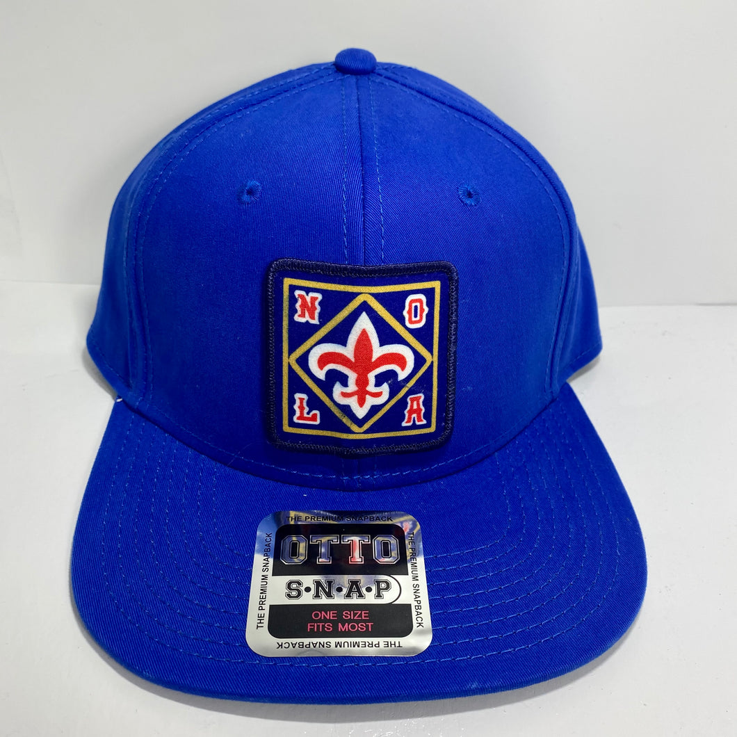 NOLA Blue Flatbill Snapback Hat