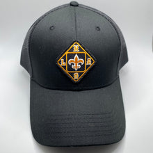 Load image into Gallery viewer, Saints Black Low Profile Trucker Hat
