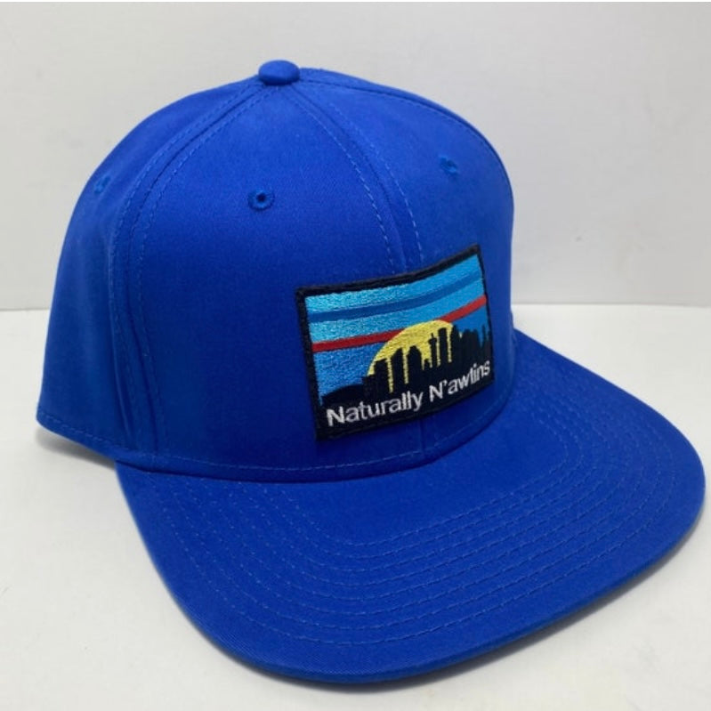 Naturally N’awlins Blue Flatbill Snapback Hat