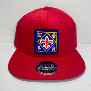 NOLA Red Flatbill Snapback hat