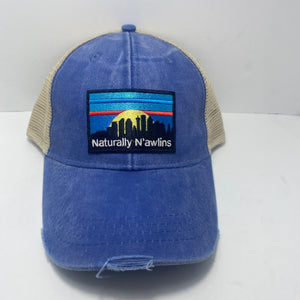 Naturally N’awlins Distressed Trucker Hat