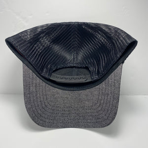 Saints Chambray Black Trucker Hat