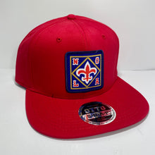 Load image into Gallery viewer, NOLA Red Flatbill Snapback hat
