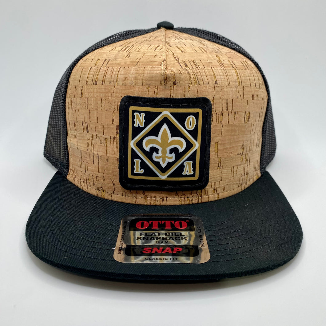 Saints Cork Flatbill Trucker Hat