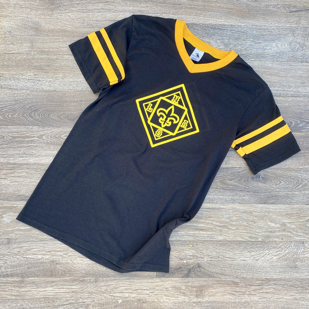 Saints Unisex Striped Sleeve Shirt