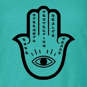 Women’s Hamsa Teal Tank Top