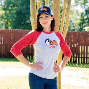 Unisex Pelicans 3/4 Sleeve Raglan Shirt