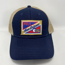 Load image into Gallery viewer, Pelicans Navy/ Tan Low Profile Trucker
