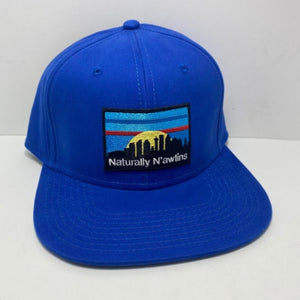 Naturally N’awlins Blue Flatbill Snapback Hat