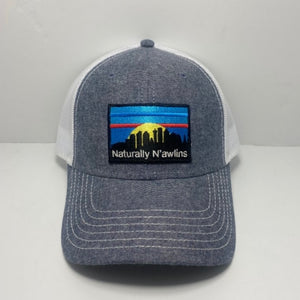 Naturally N’awlins Chambray Blue Trucker Hat