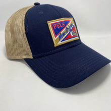 Load image into Gallery viewer, Pelicans Navy/ Tan Low Profile Trucker
