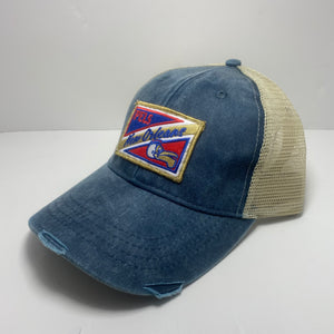 Pelicans Low Profile Distressed Trucker Hat