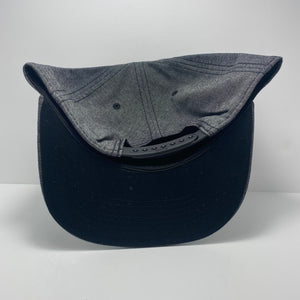 Saints Chambray Black Flatbill SnapBack Hat