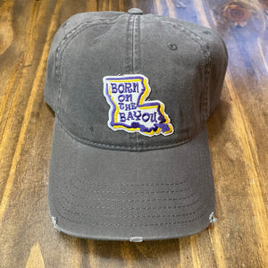 Born on the Bayou LSU Dad Hat